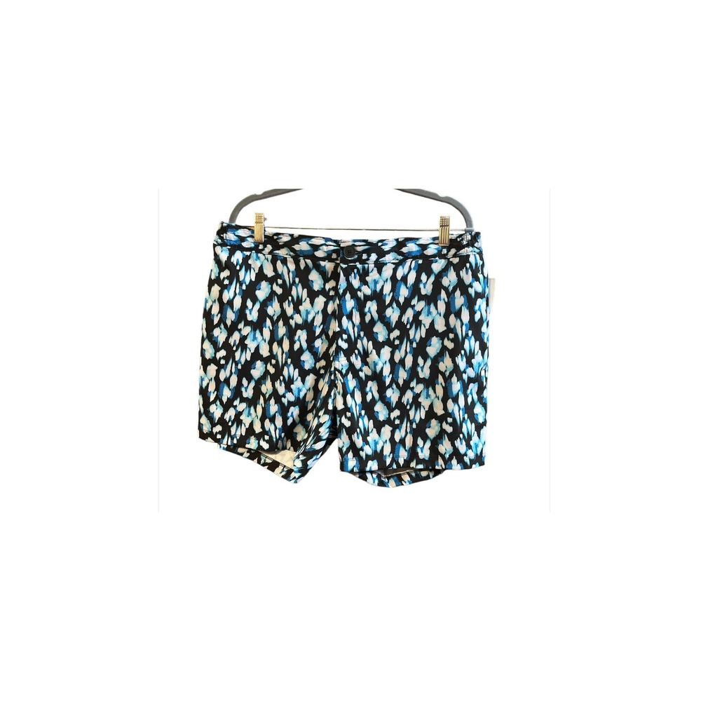 Good Man Brand Mens Blue Abstract Print Swim Trunks Mesh Lined Shorts XL